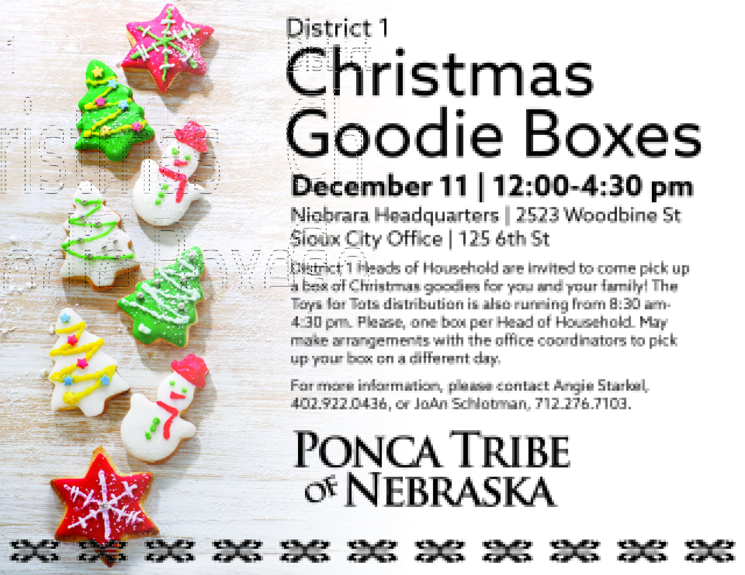 District 1 Christmas Goodie Boxes – Niobrara