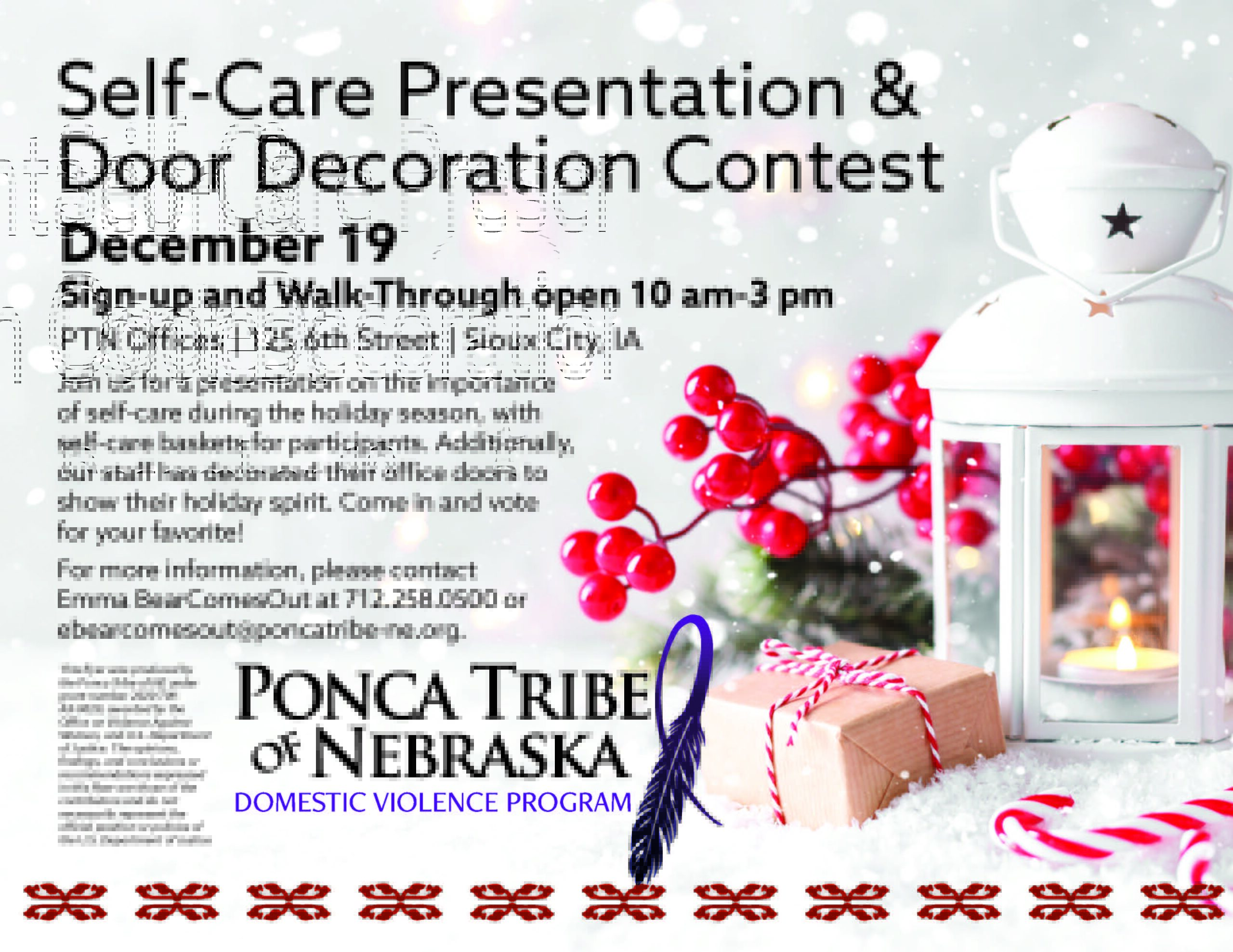 Self-Care Presentation & Door Decoration Contest