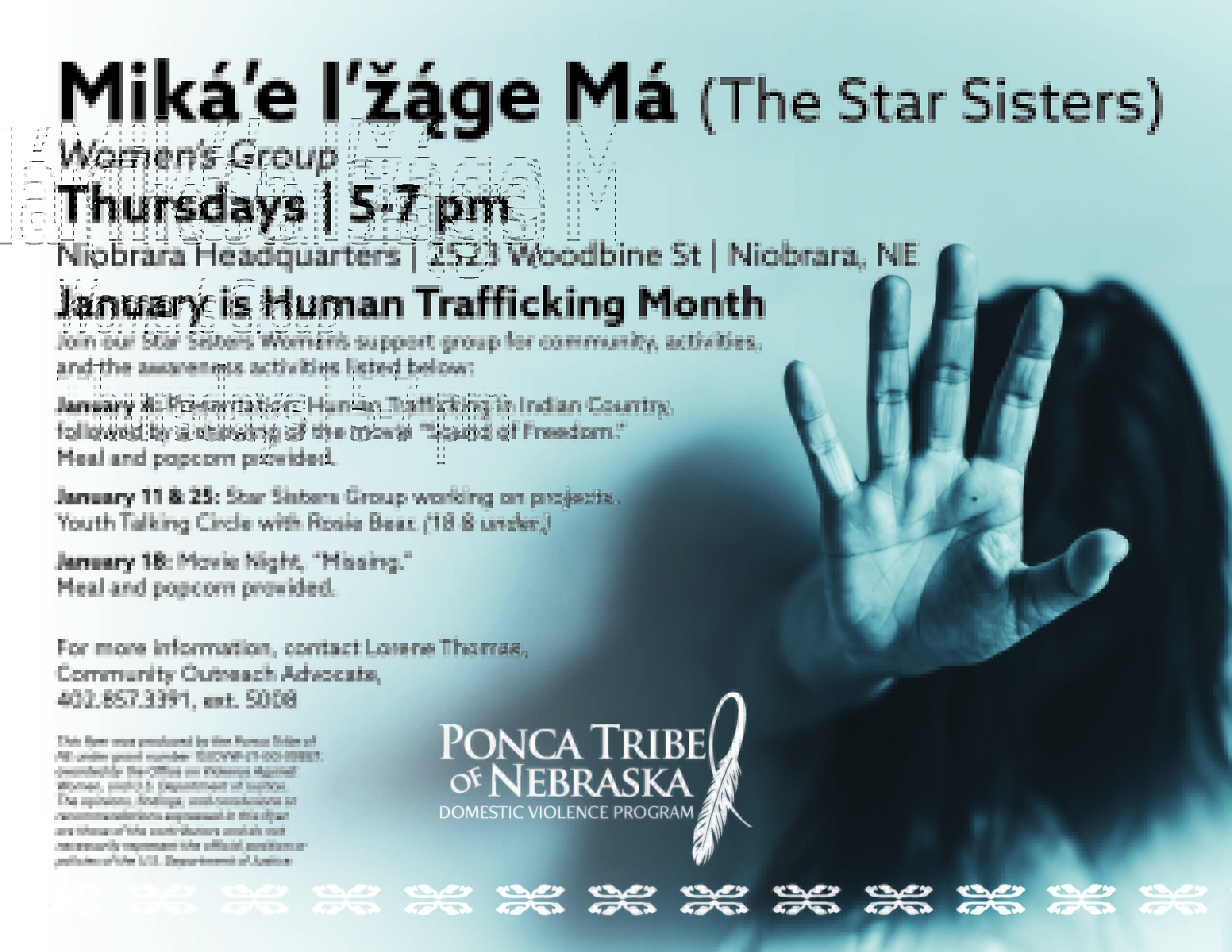 Miká’e I’žáge Má (The Star Sisters) Women’s Group – Niobrara