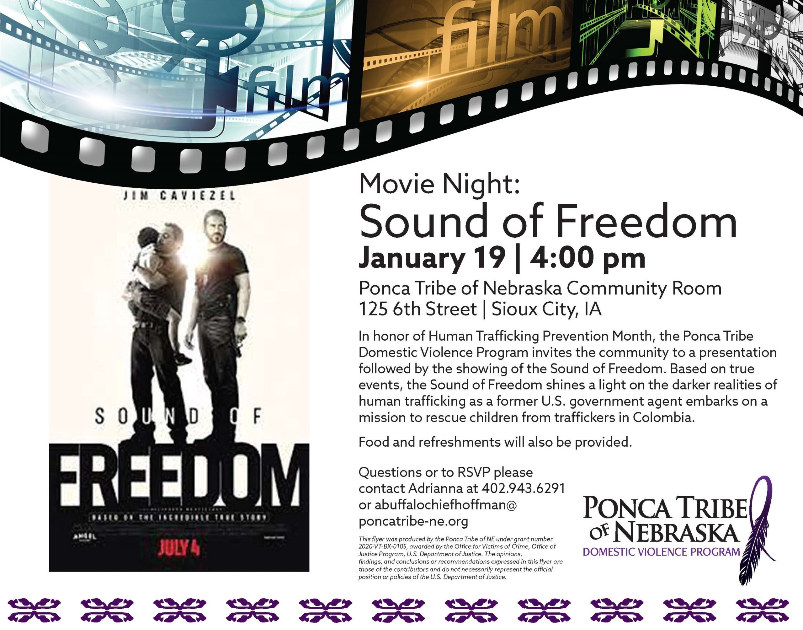 Movie Night: Sound of Freedom – Sioux City