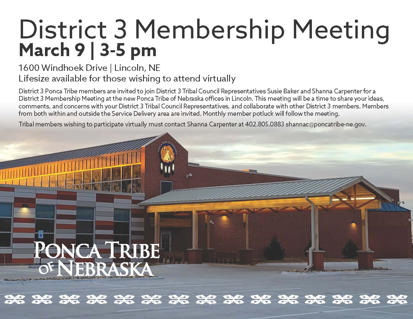District 3 Membership Meeting – March
