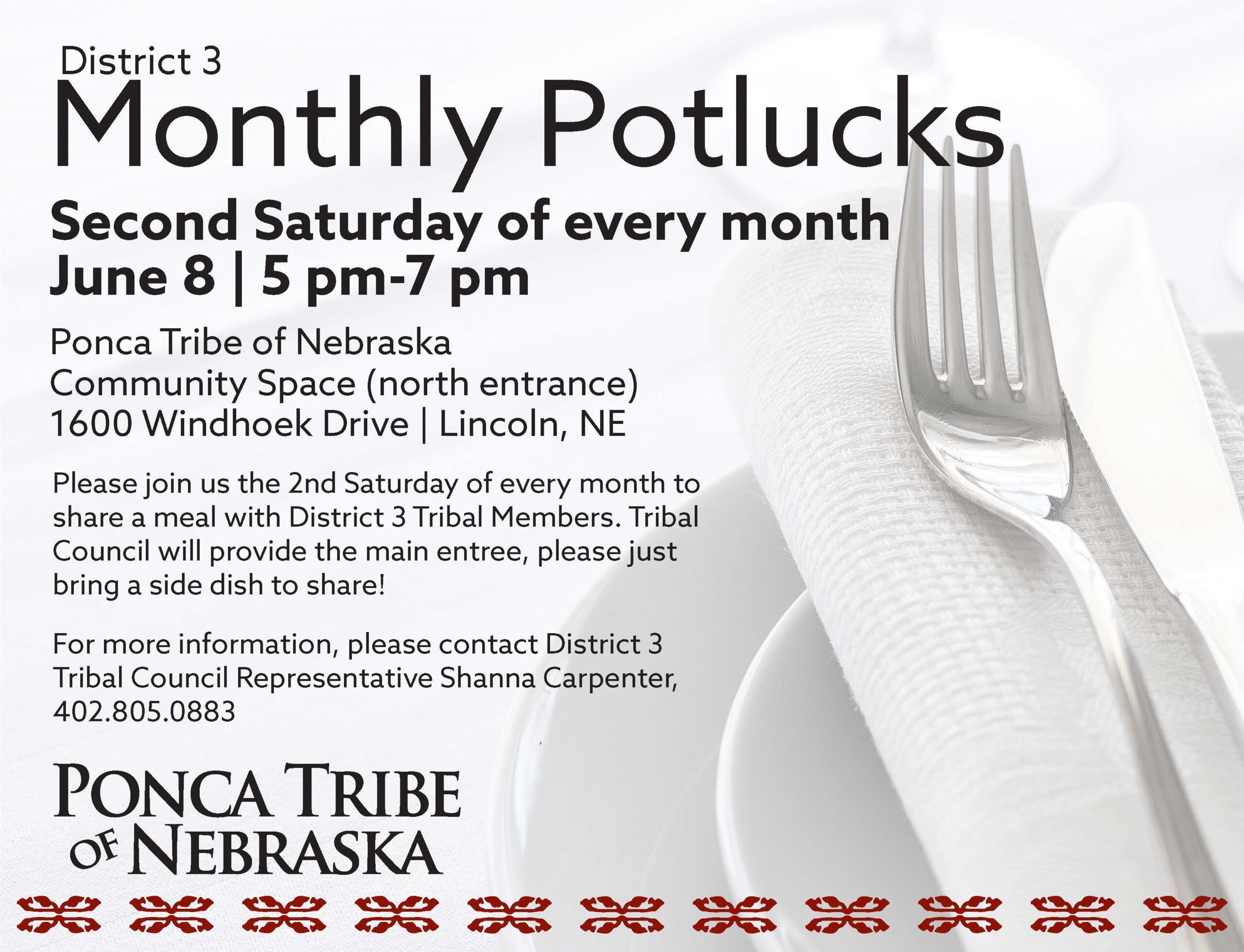 District 3 Monthly Potlucks – June