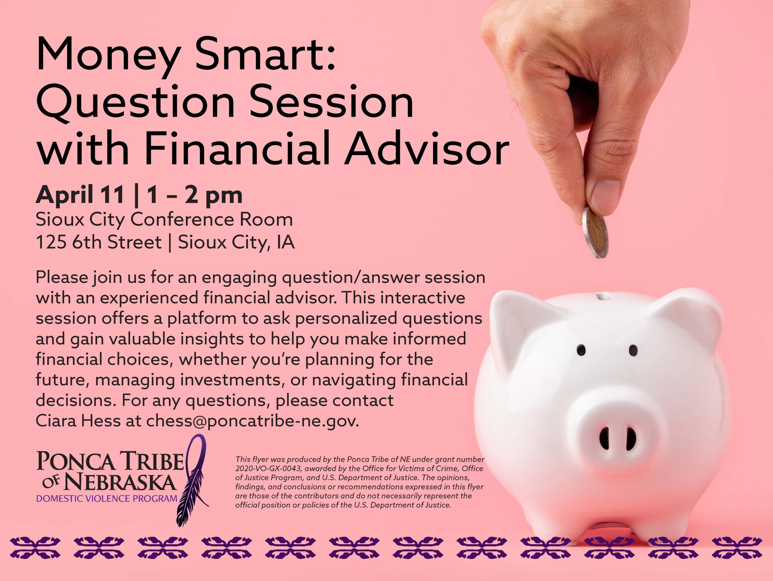 Money Smart: Question Session with Financial Advisor