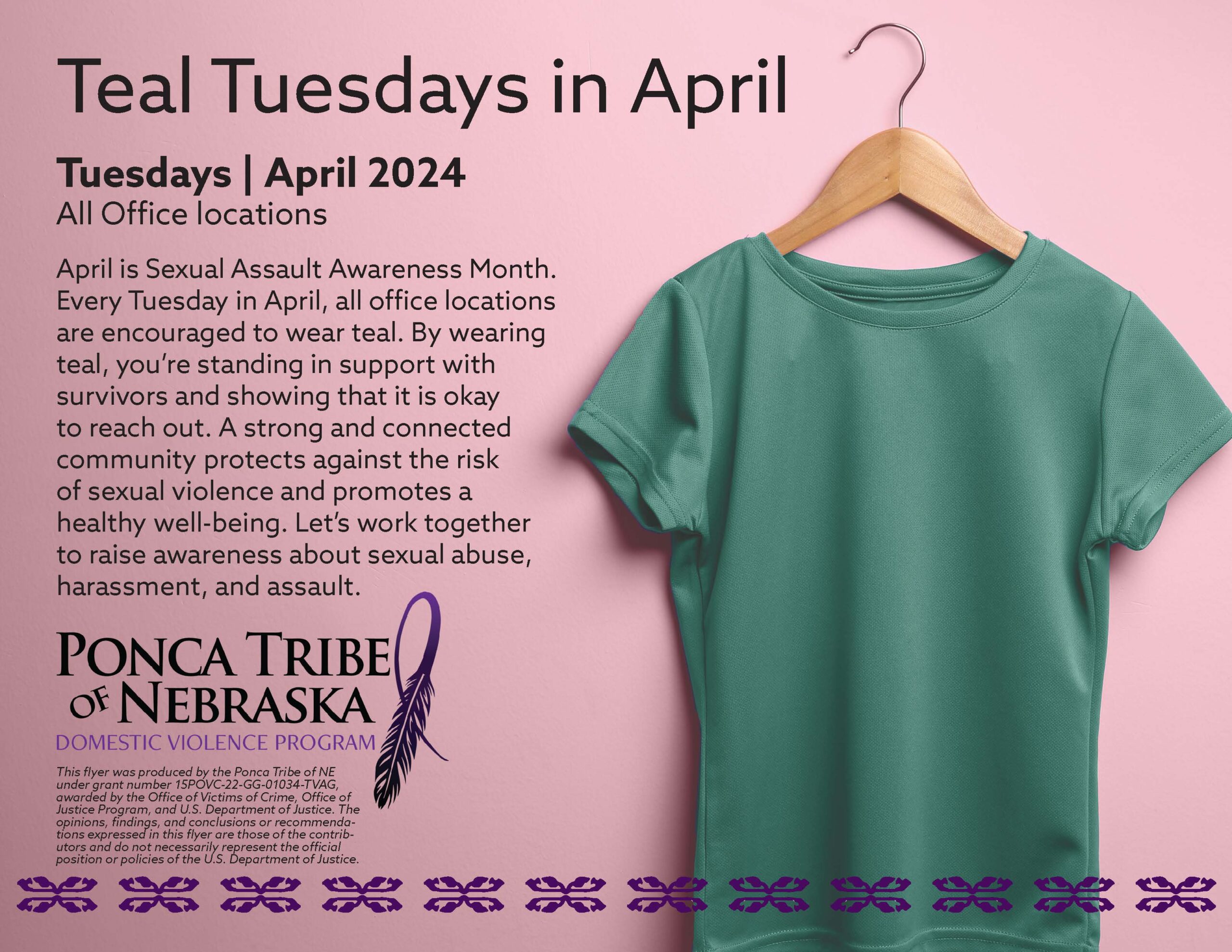 Teal Tuesdays in April