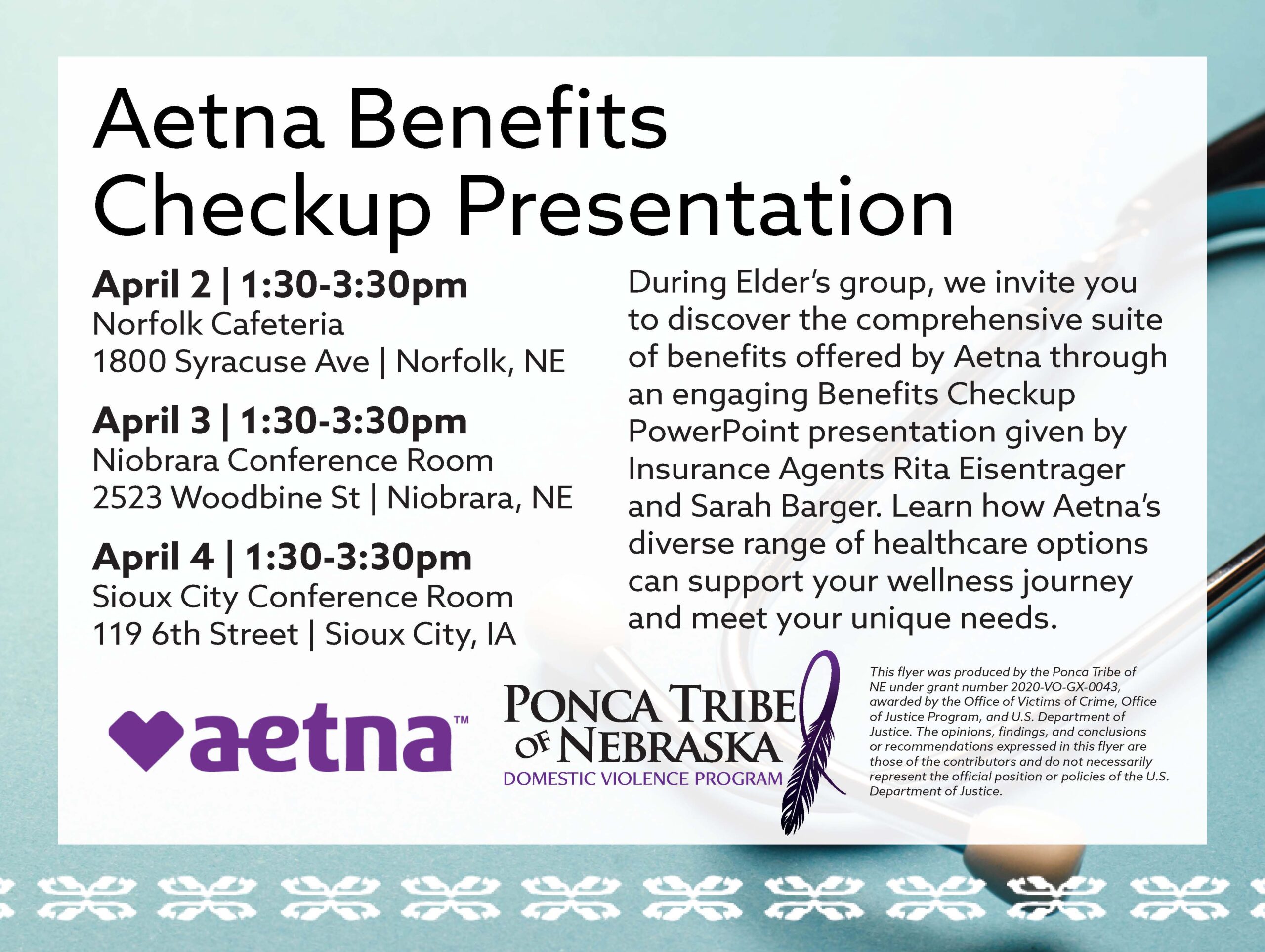 Aetna Benefits Checkup Presentation – Niobrara