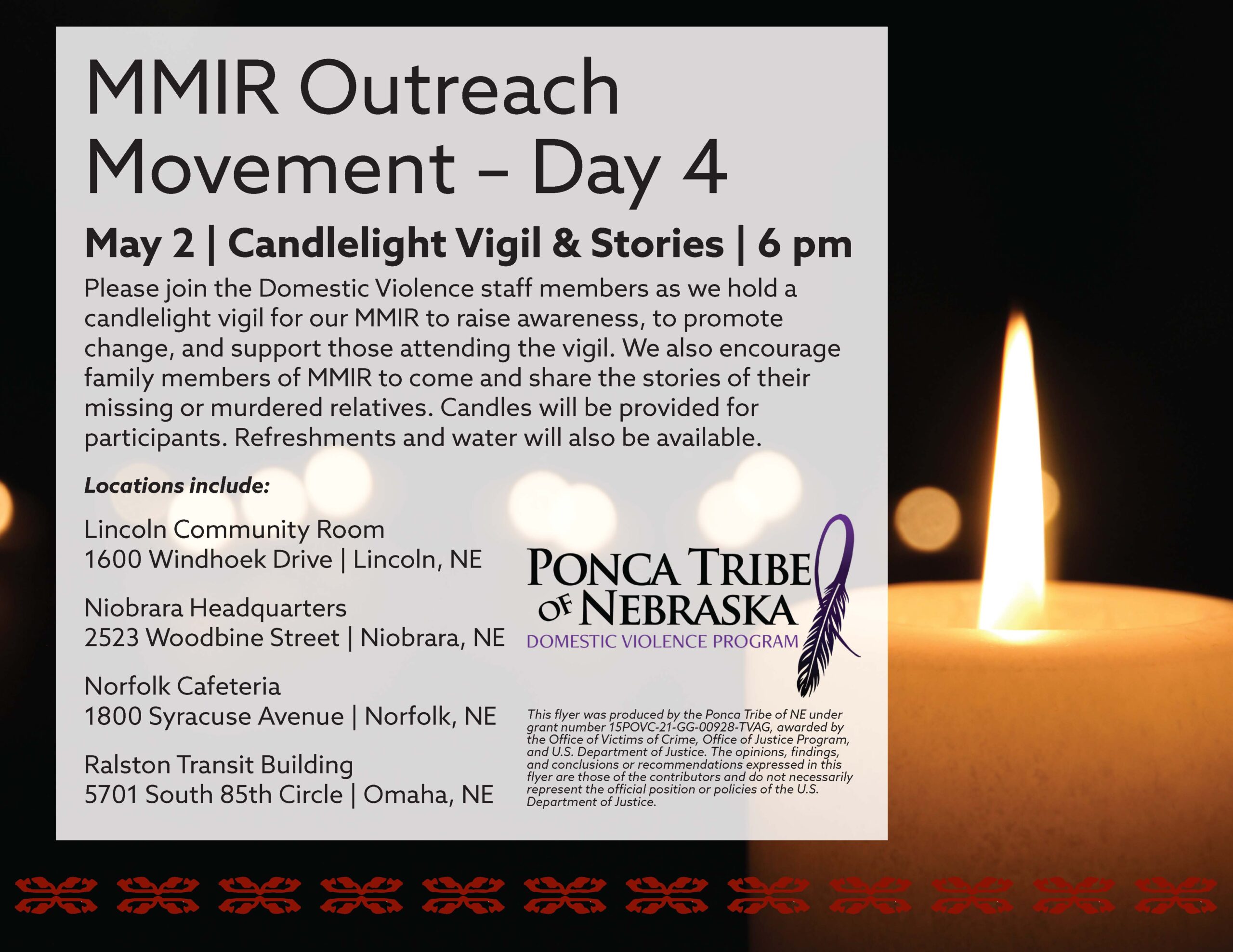 MMIR Candlelight Vigil & Stories