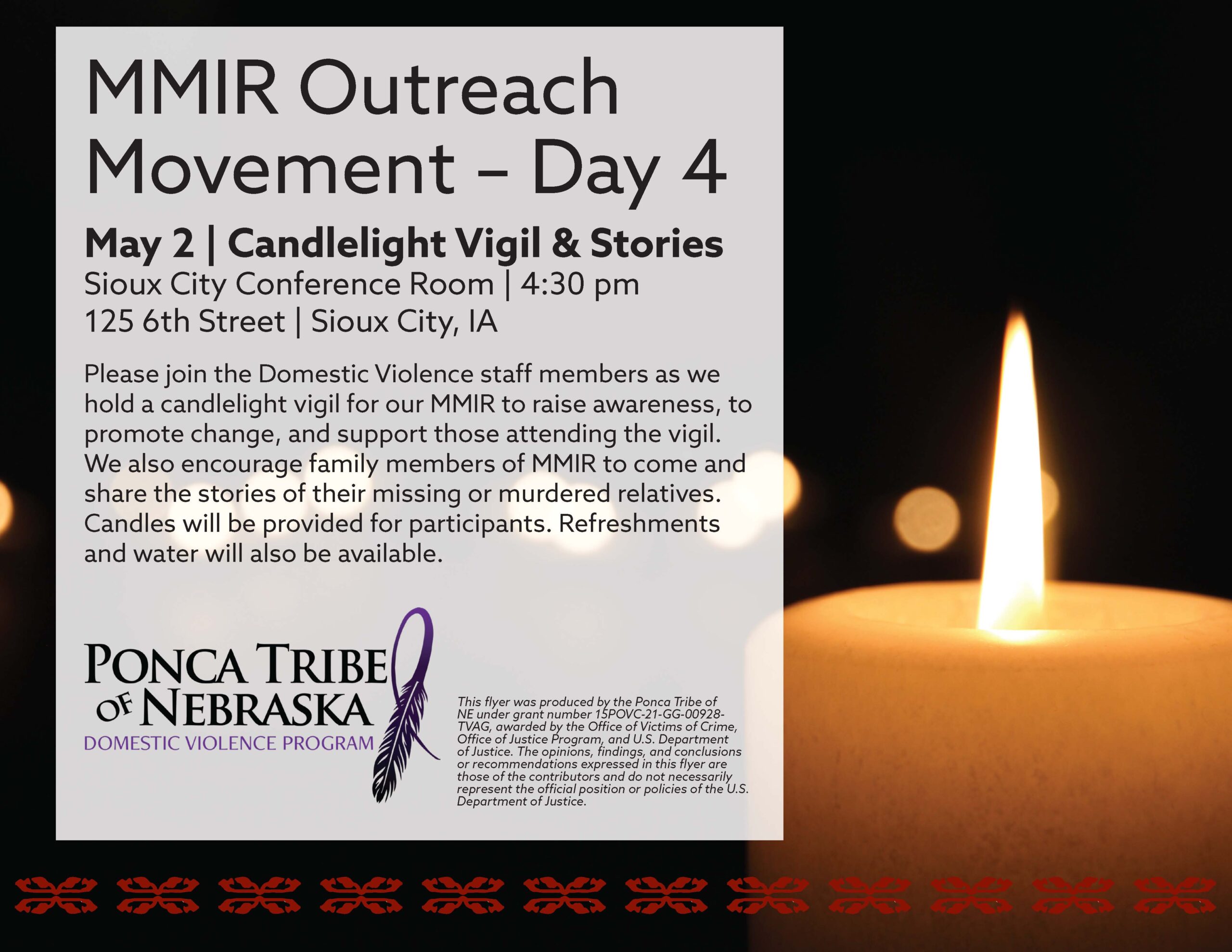 MMIR Candlelight Vigil & Stories – Sioux City
