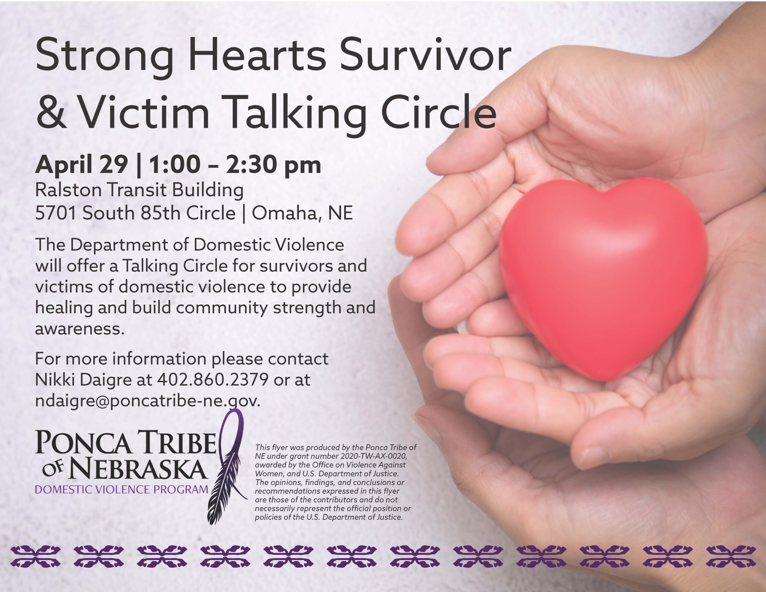 Strong Hearts Survivor & Victim Talking Circle