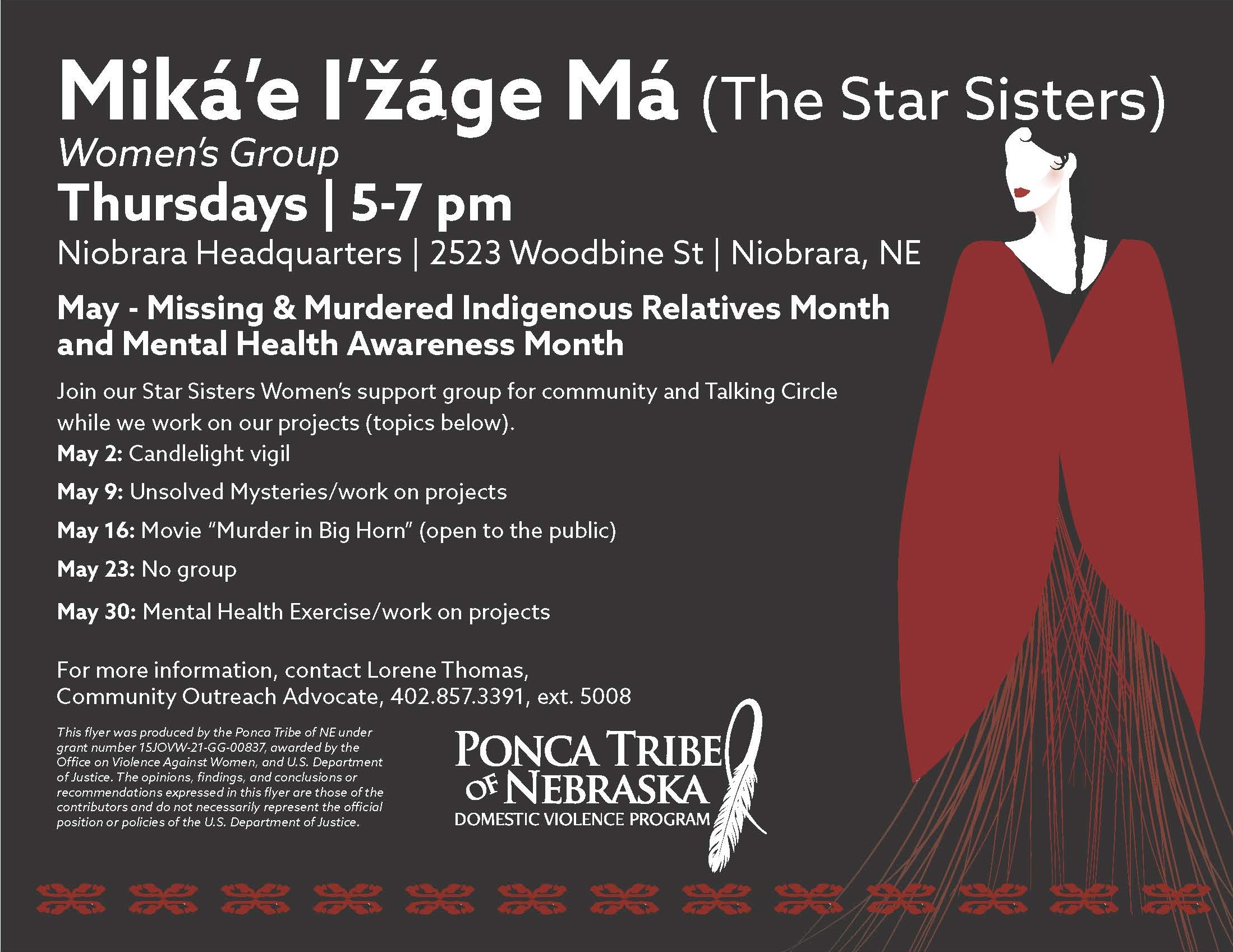 Miká’e I’žáge Má (The Star Sisters) Women’s Group – Niobrara