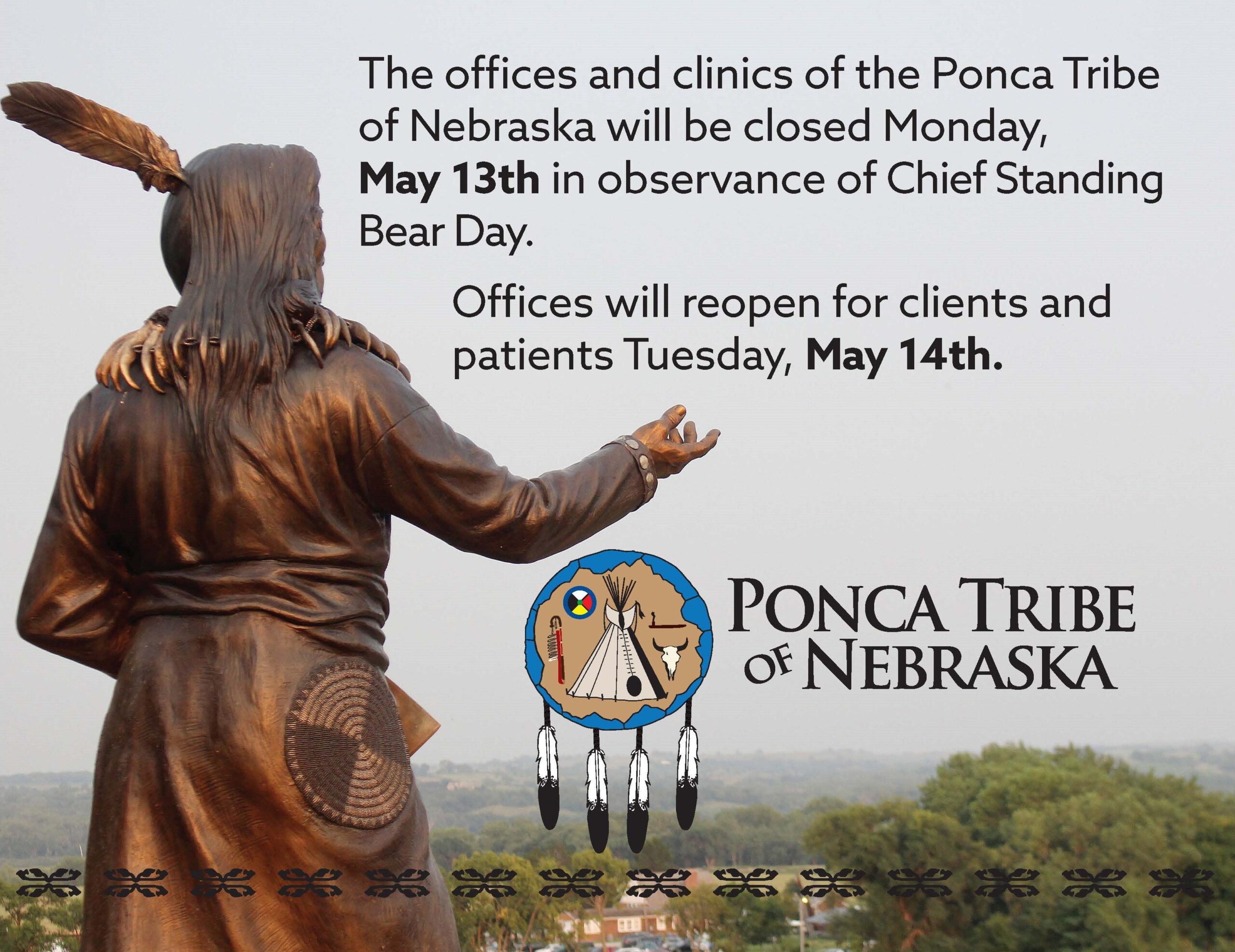 Read more about the article PTN Closed for Chief Standing Bear Day