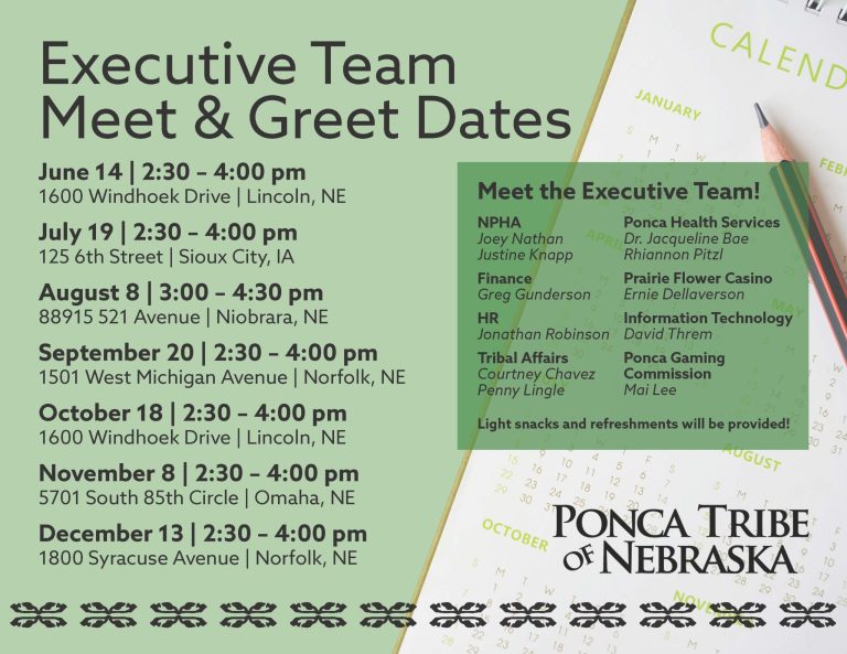 Executive Team Meet & Greet Dates