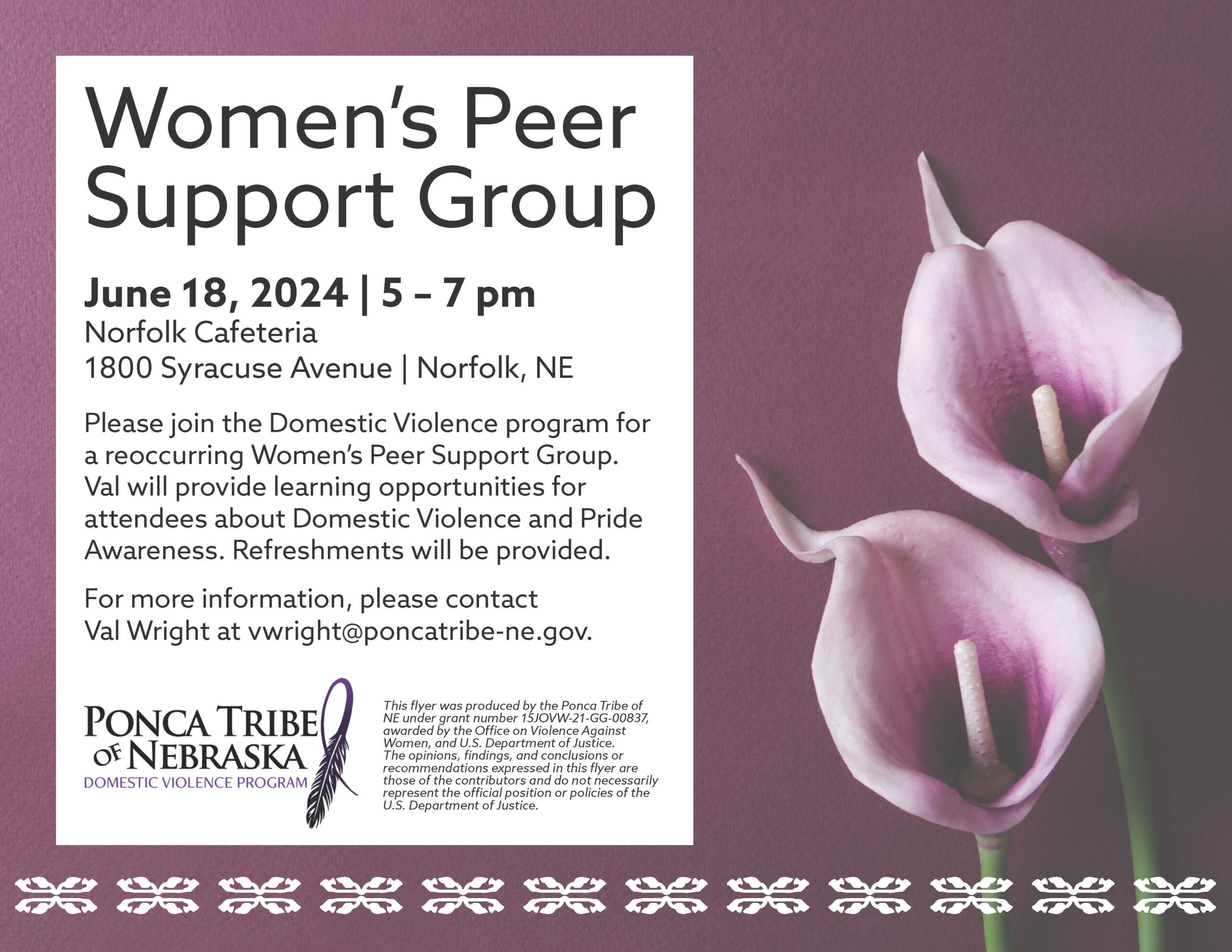 Women’s Peer Support Group – Norfolk