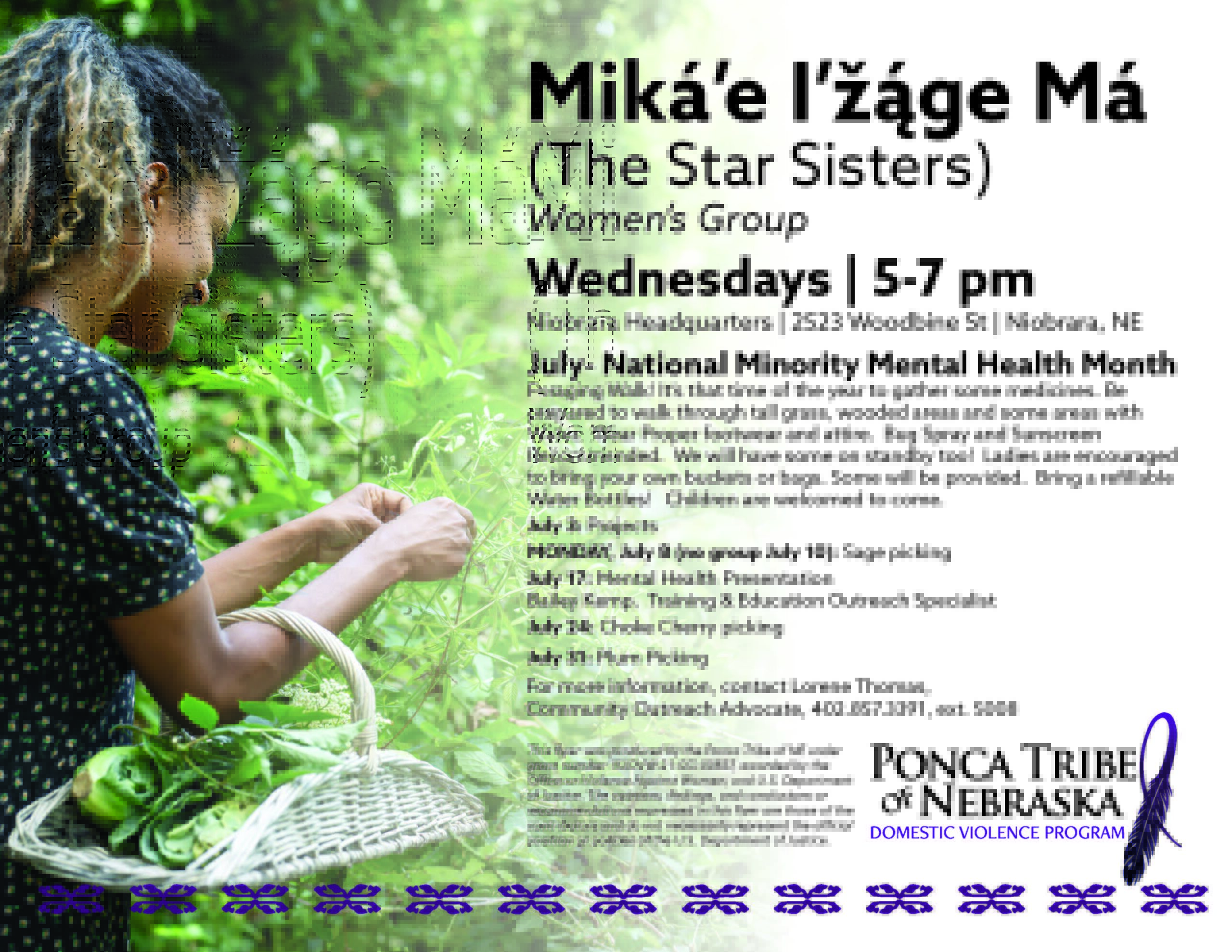 Miká’e I’žáge Má (The Star Sisters) Women’s Group – Niobrara