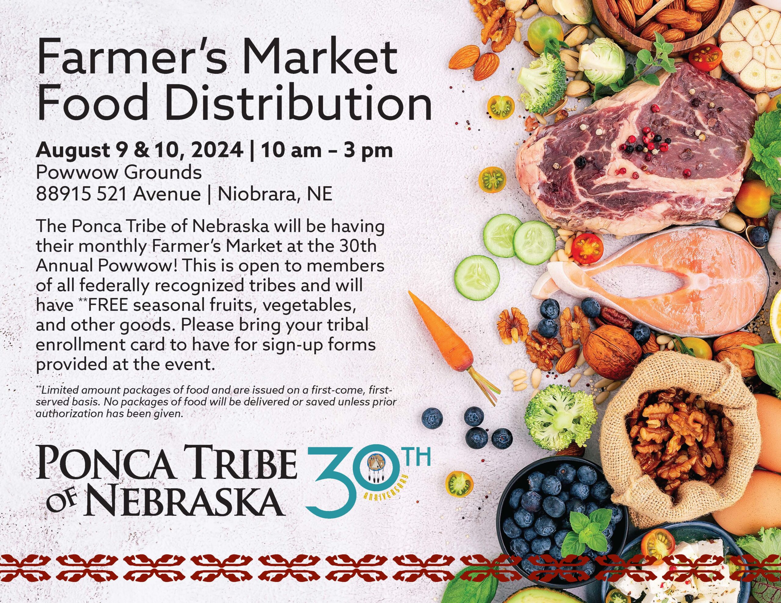 Farmer’s Market Food Distribution at Powwow