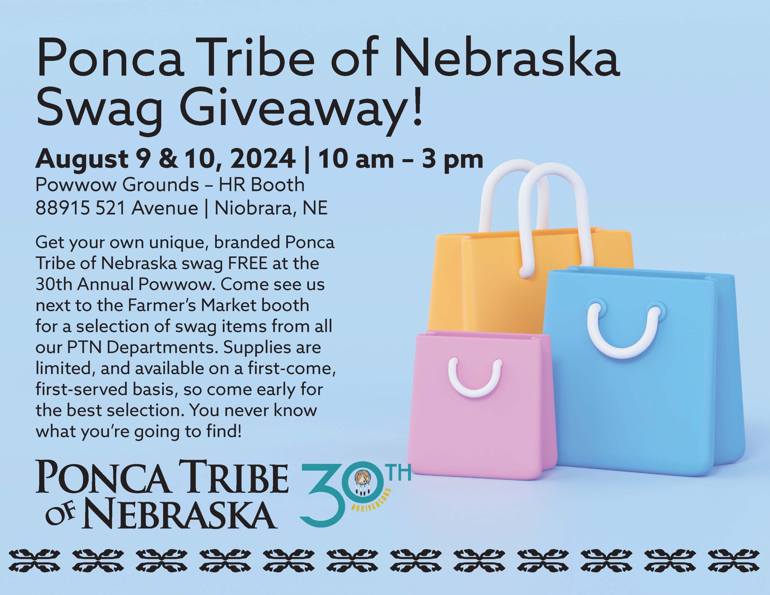 Ponca Tribe of Nebraska Swag Giveaway!