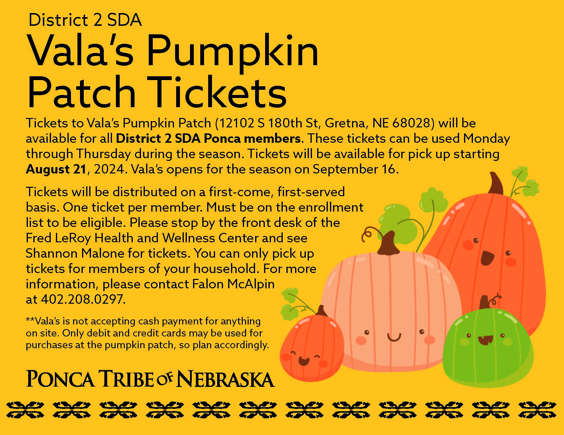 Read more about the article District 2 SDA Vala’s Pumpkin Patch Tickets