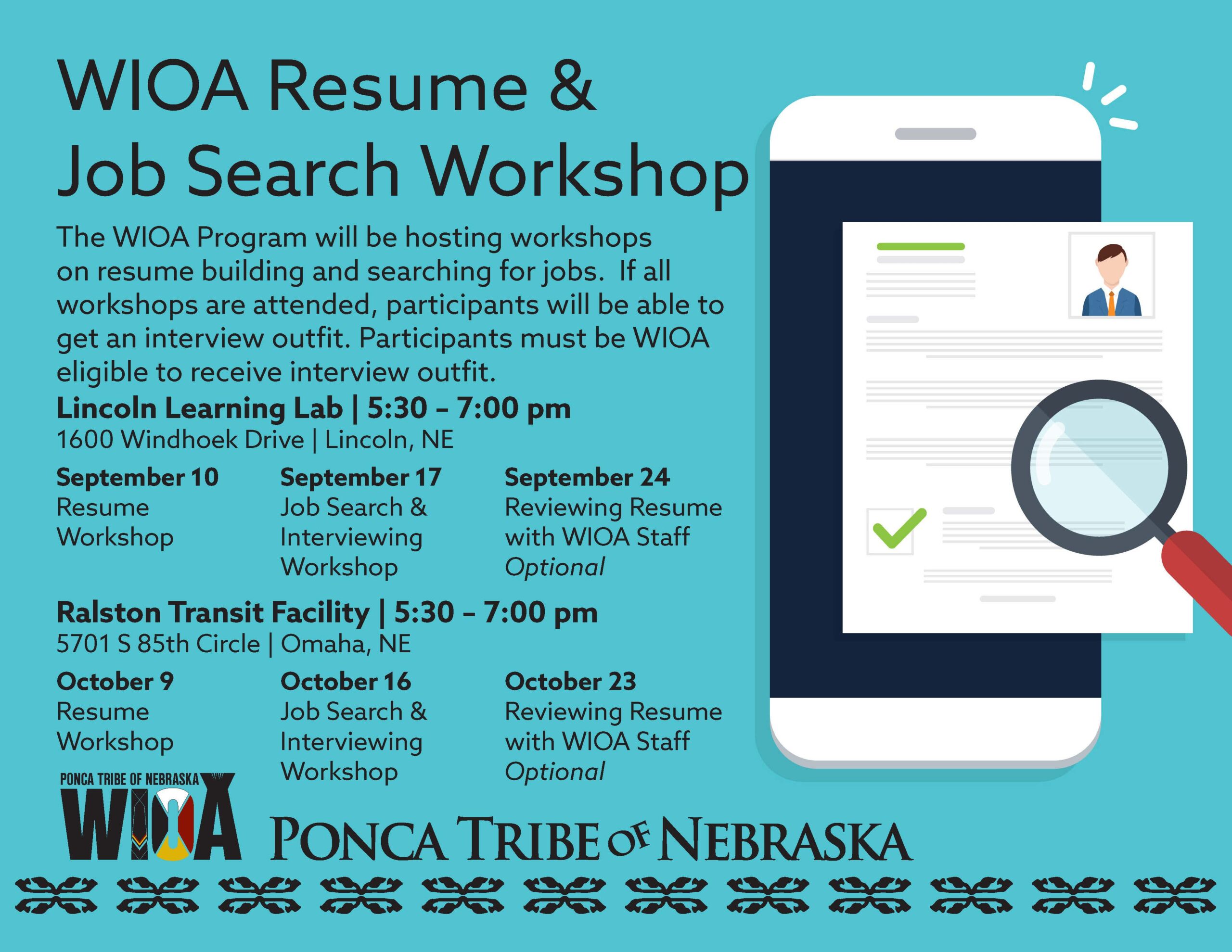 WIOA Resume & Job Search Workshop – Lincoln