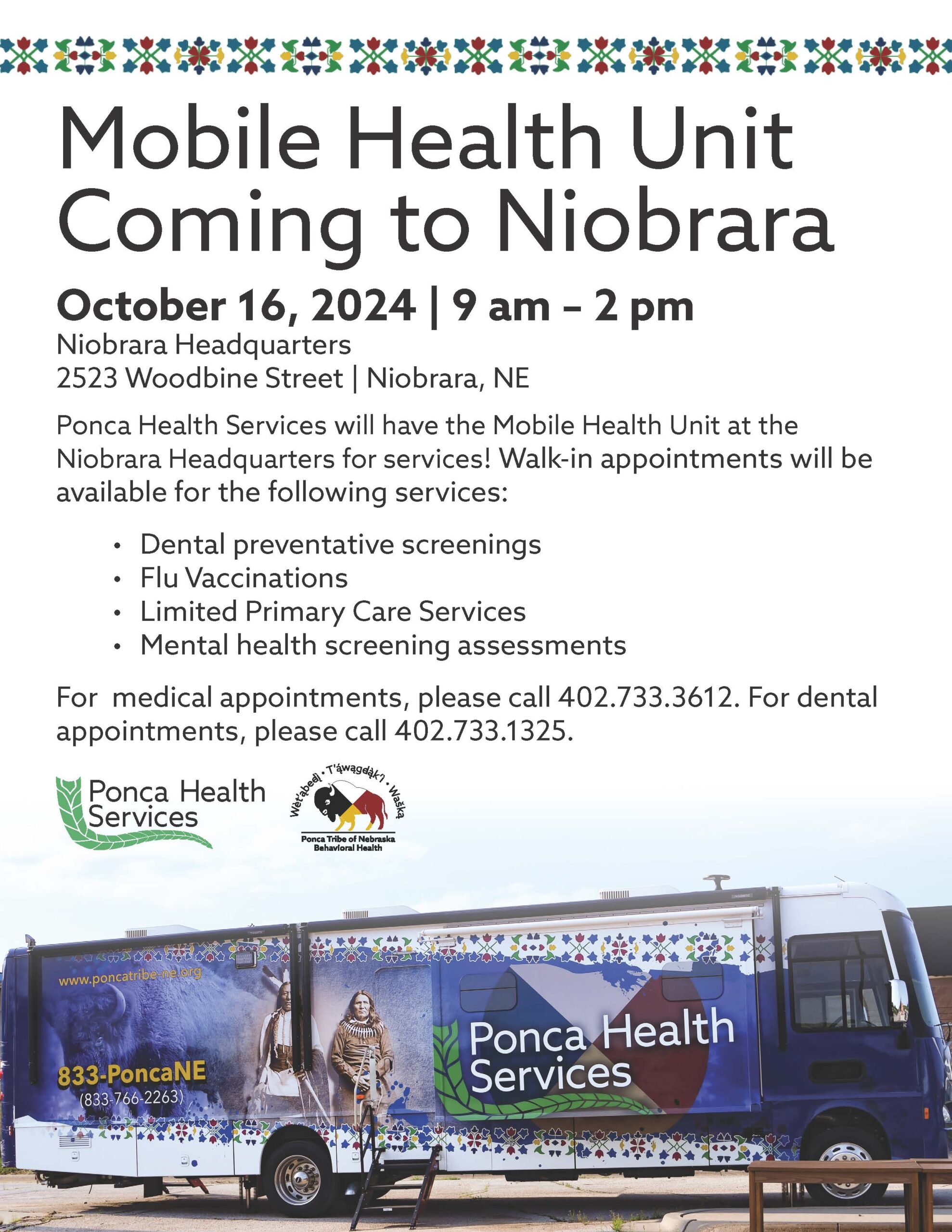 Mobile Health Unit – Niobrara