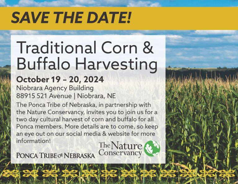 Save the Date for a Traditional Corn & Buffalo Harvest!