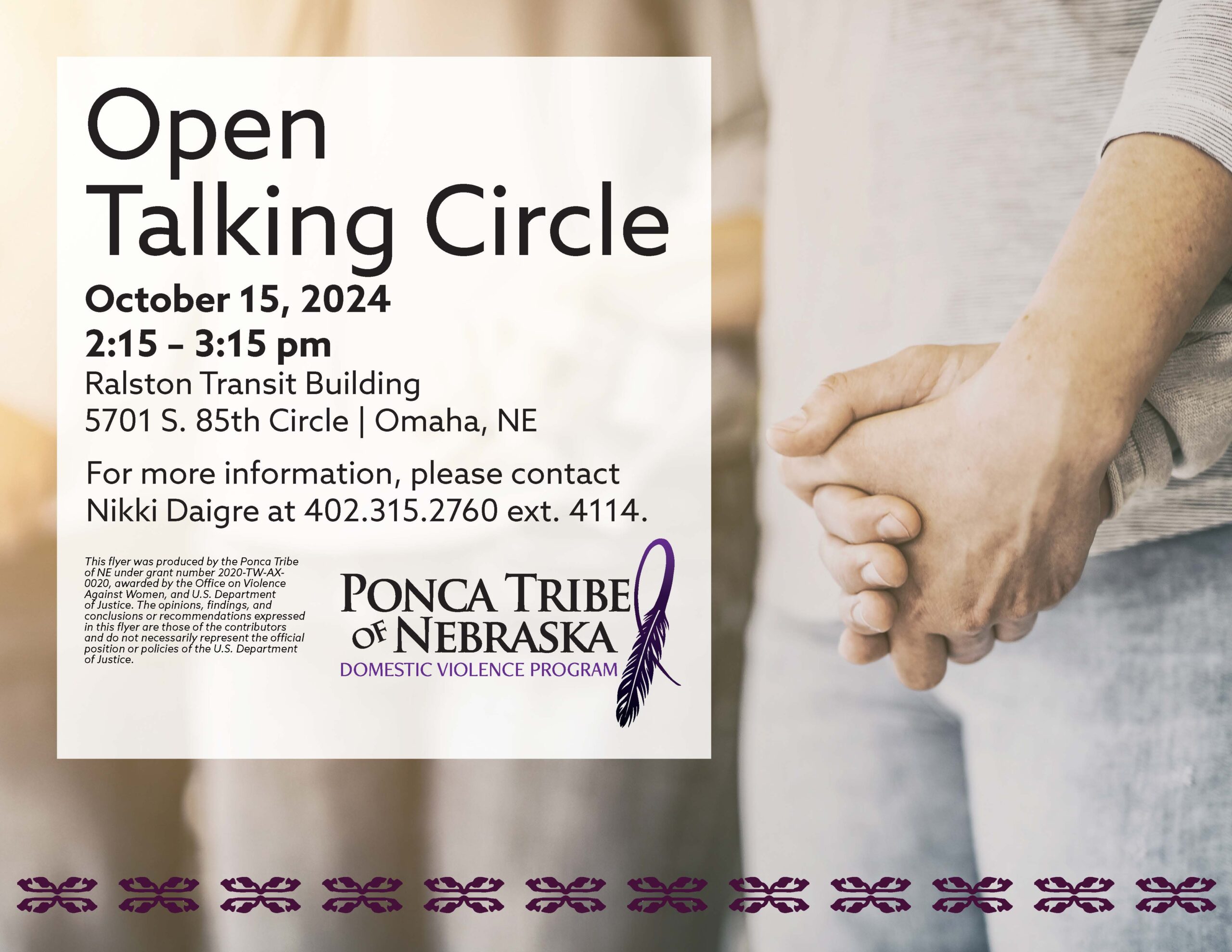 DV Open Talking Circle – Omaha