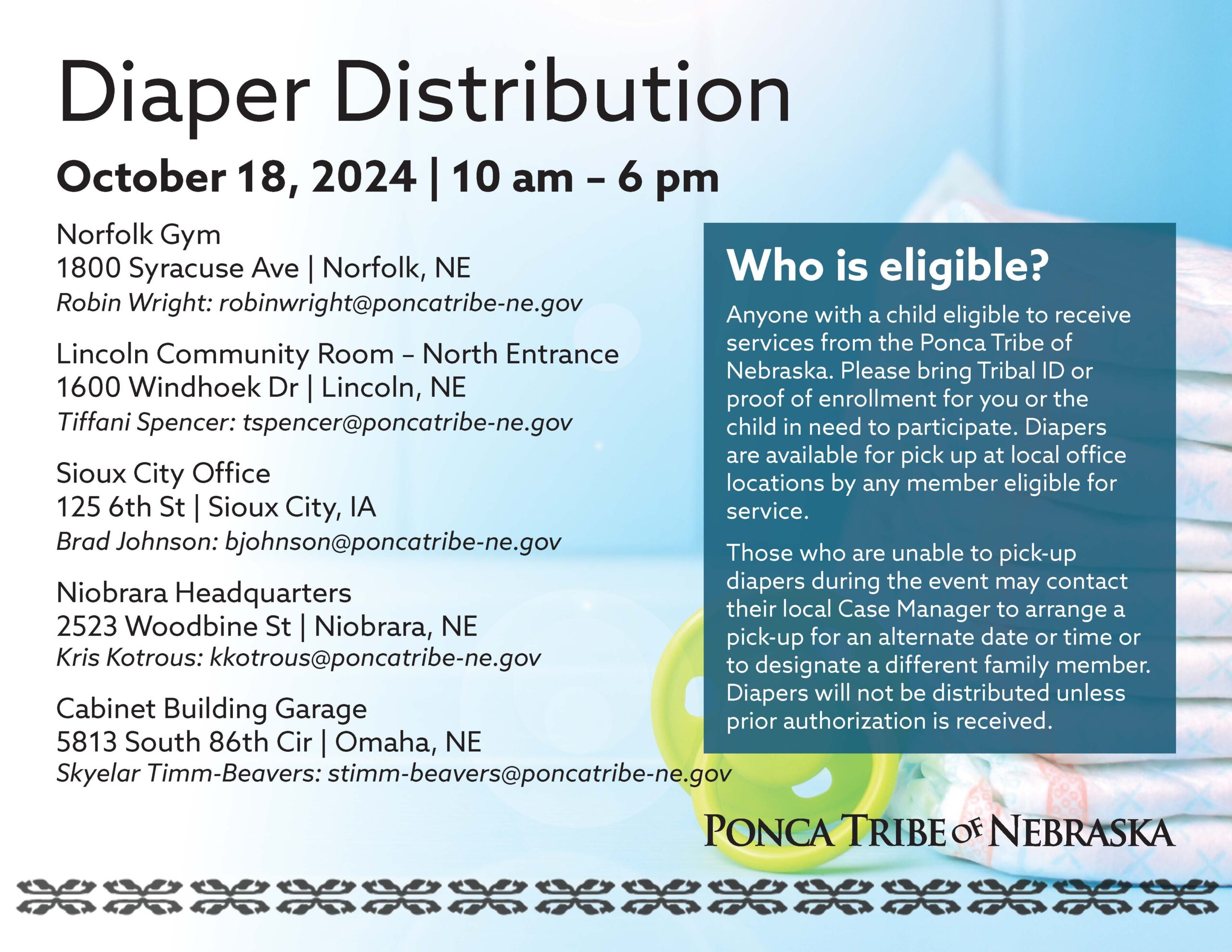 Diaper Distribution – October 2024