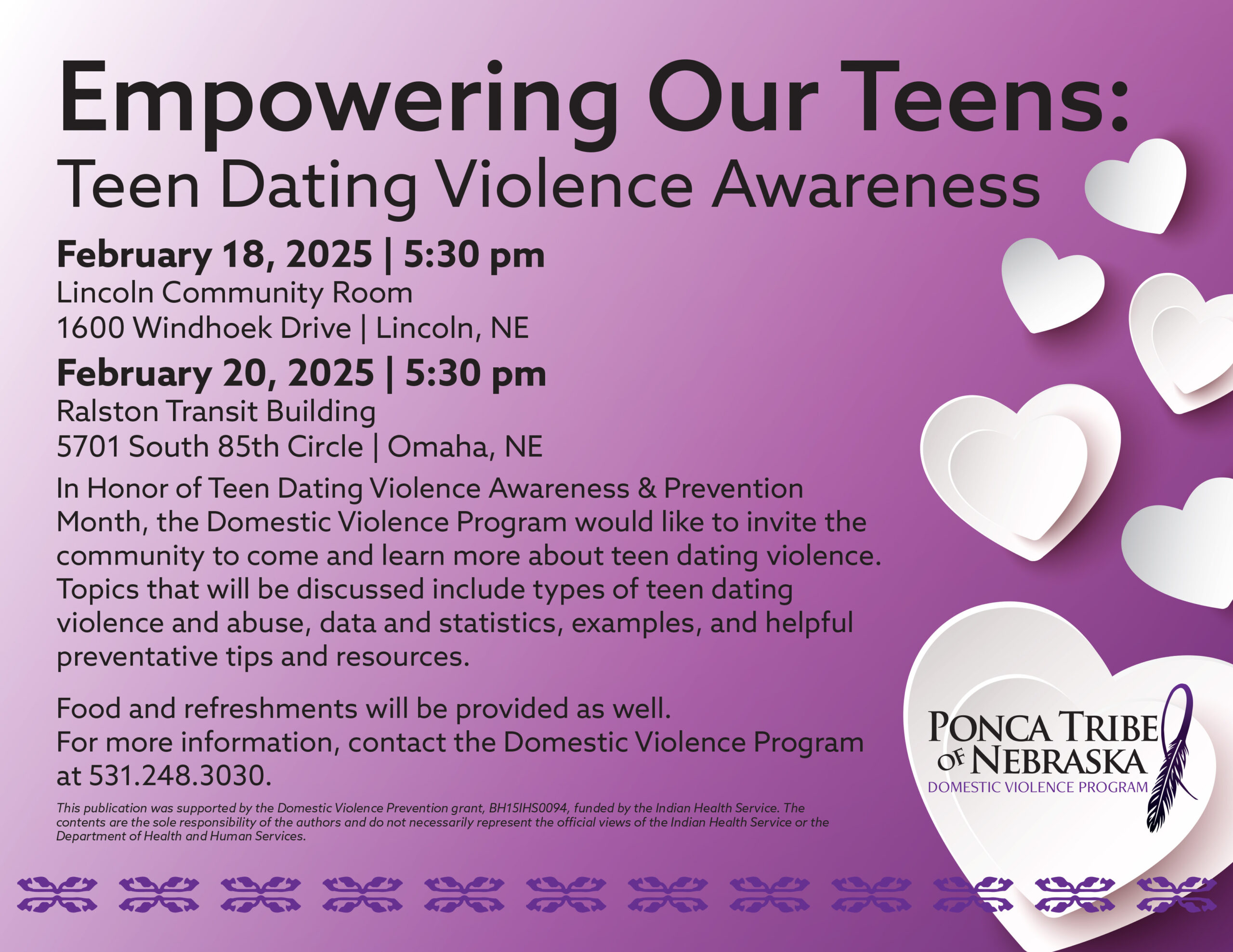 Empowering Our Teens: Teen Dating Violence Awareness – Lincoln