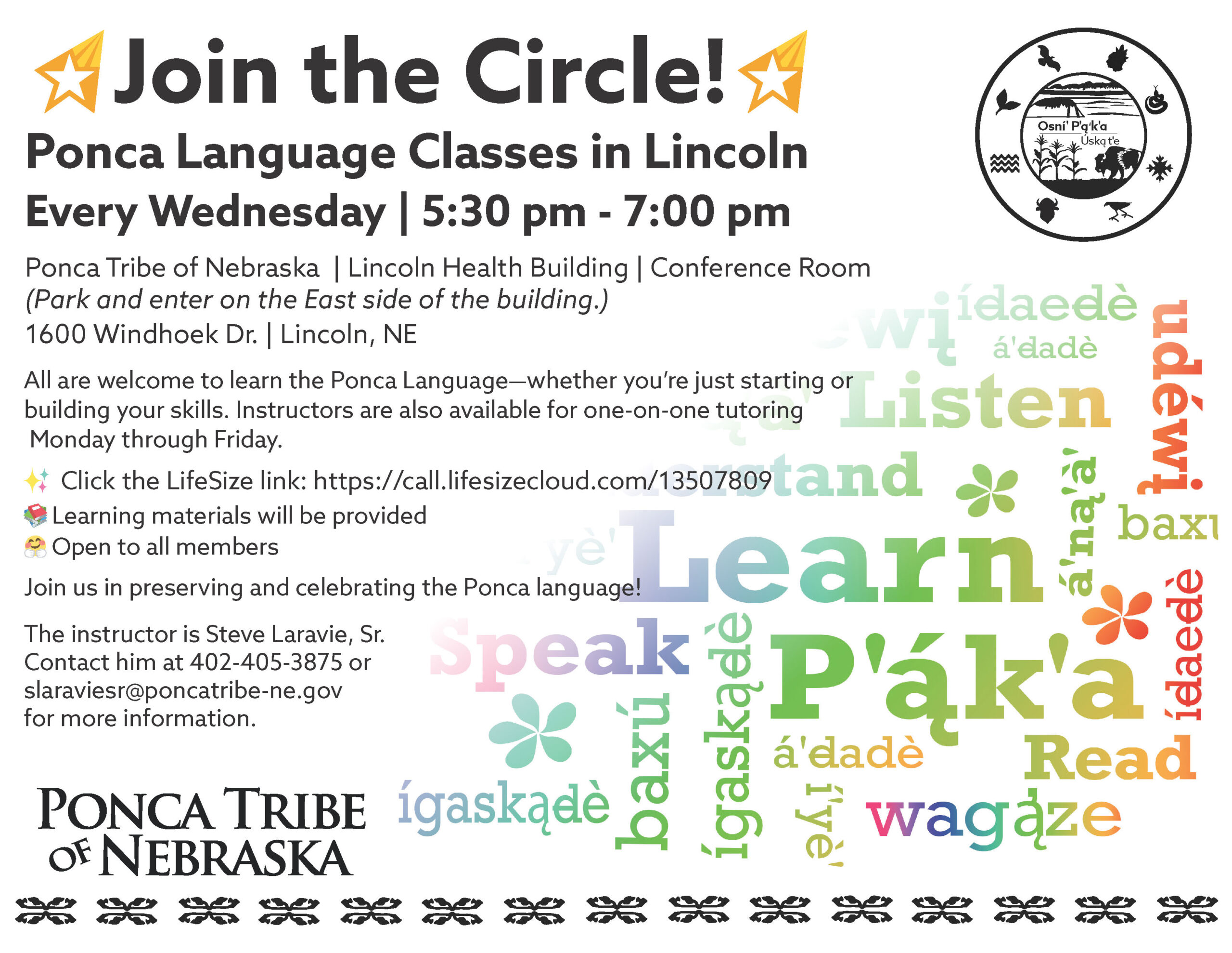 Ponca Language Class