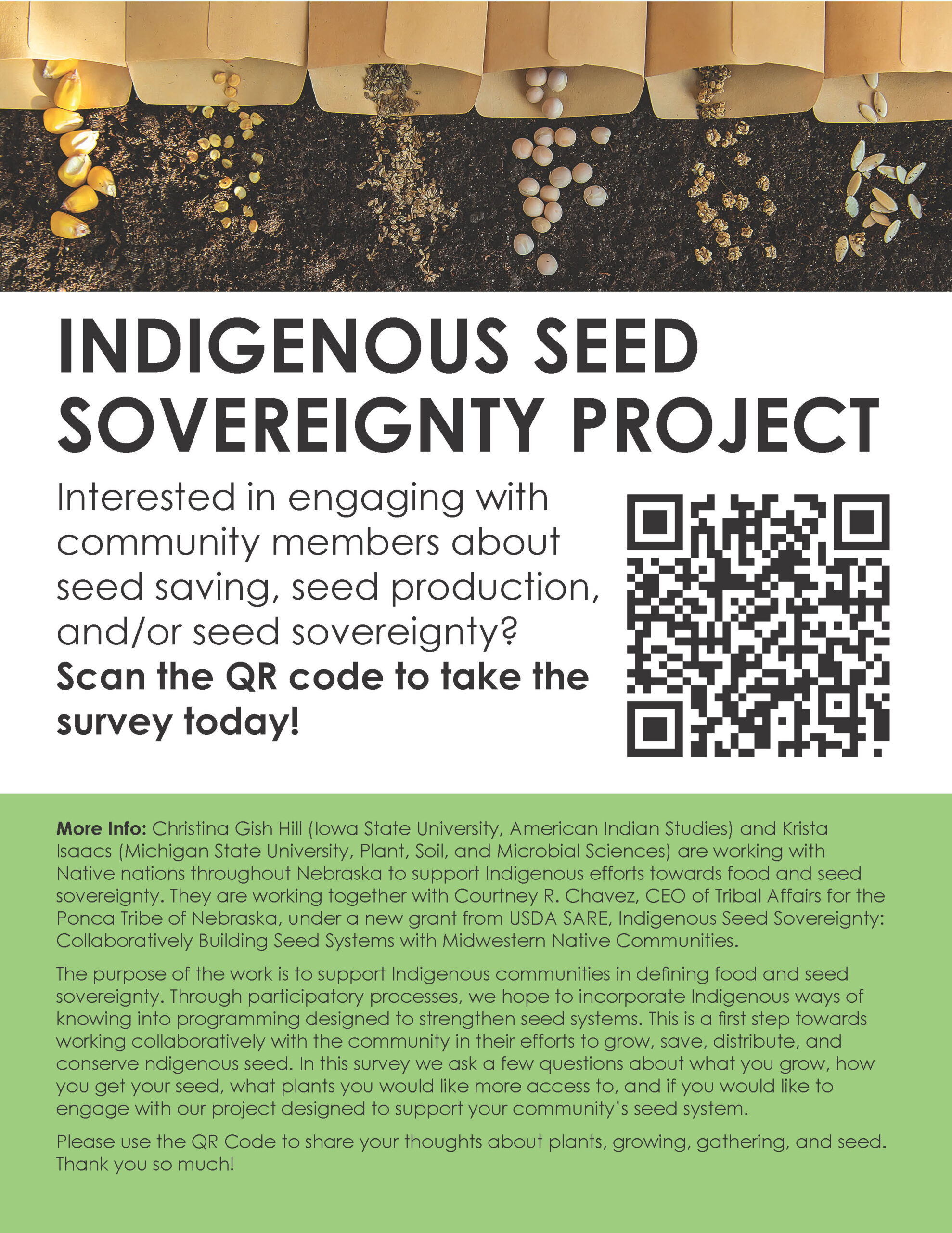 INDIGENOUS SEED SOVEREIGNTY PROJECT SURVEY