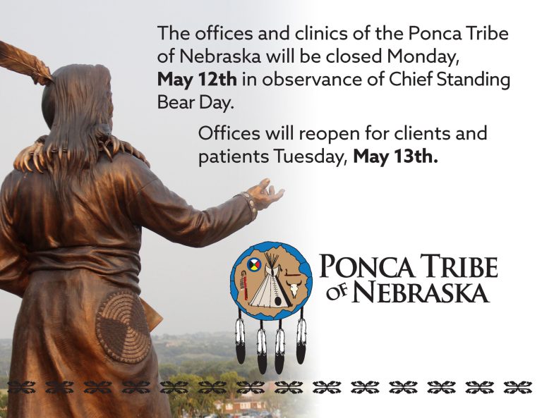 PTN Offices and Clinics Will be Closed Monday, May 12th in Observance of Chief Standing Bear Day