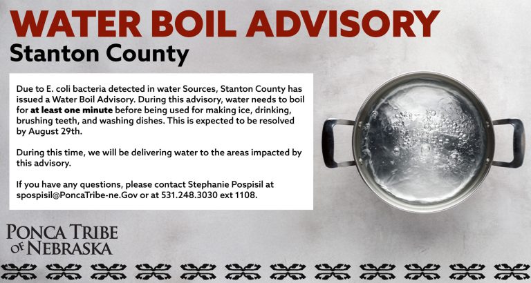 Water Boil Advisory for Stanton County