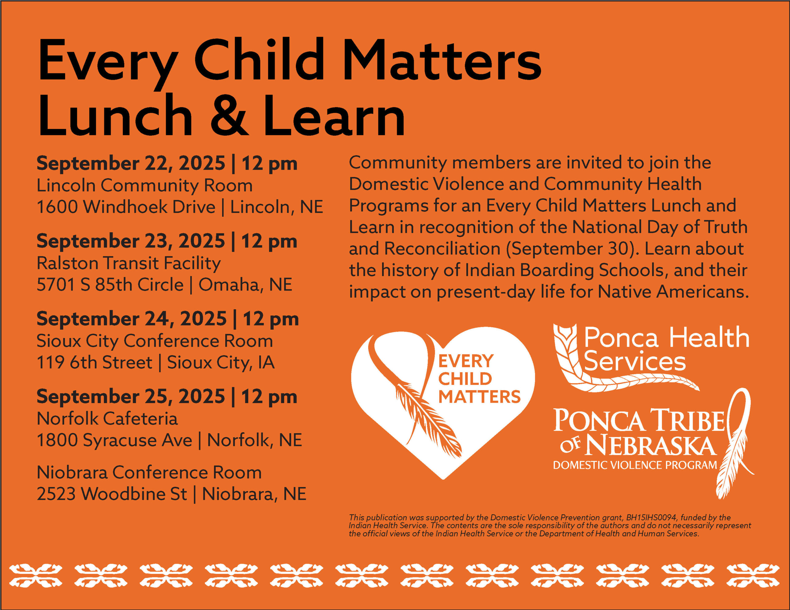 Every Child Matters Lunch & Learn