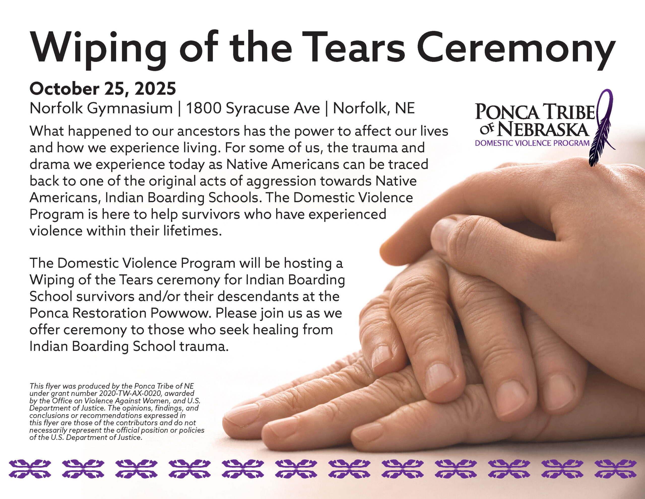 Wiping of the Tears Ceremony