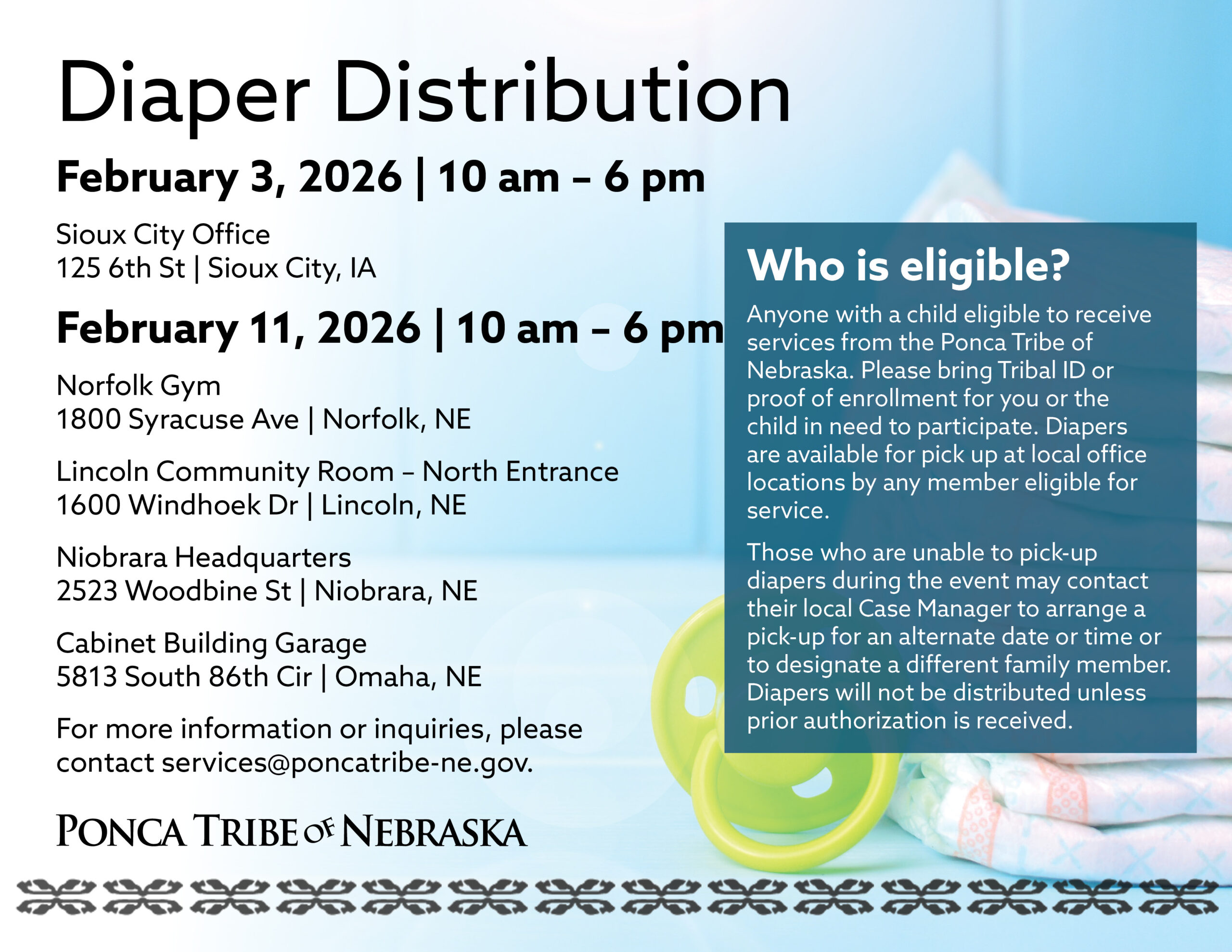 Diaper Distribution