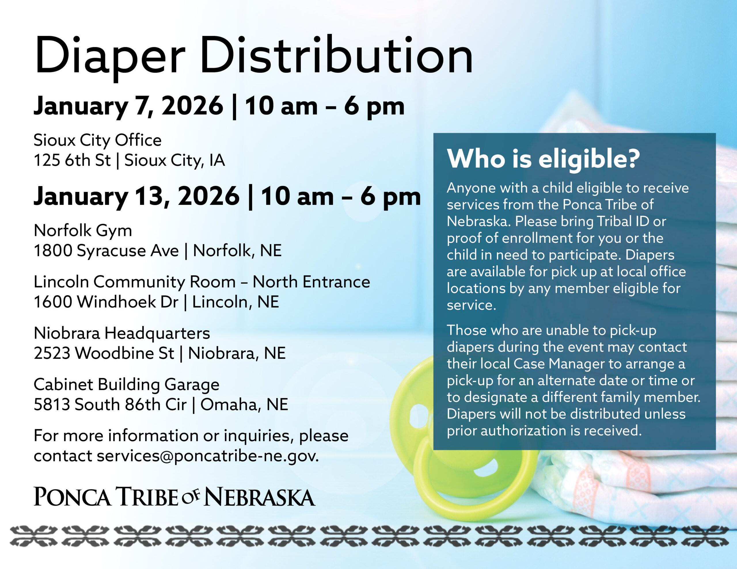 Diaper Distribution