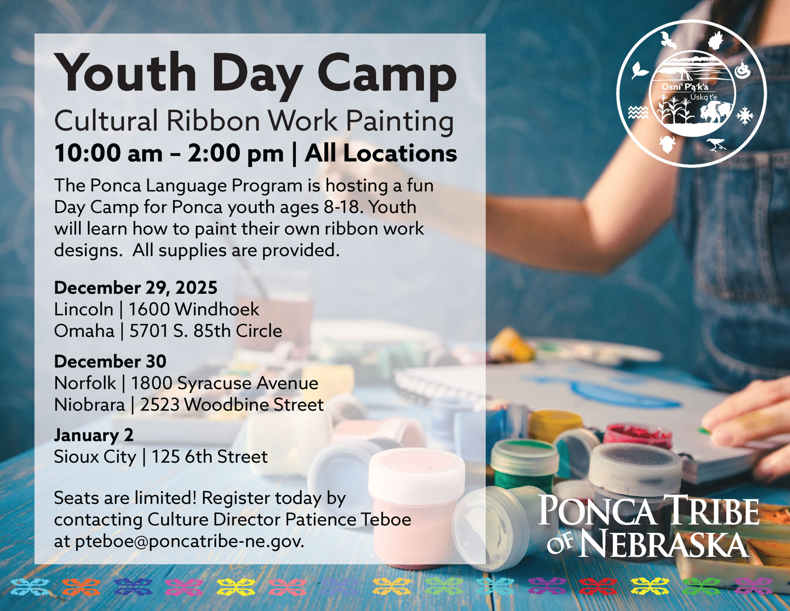 Youth Day Camp Cultural Ribbon Work Painting