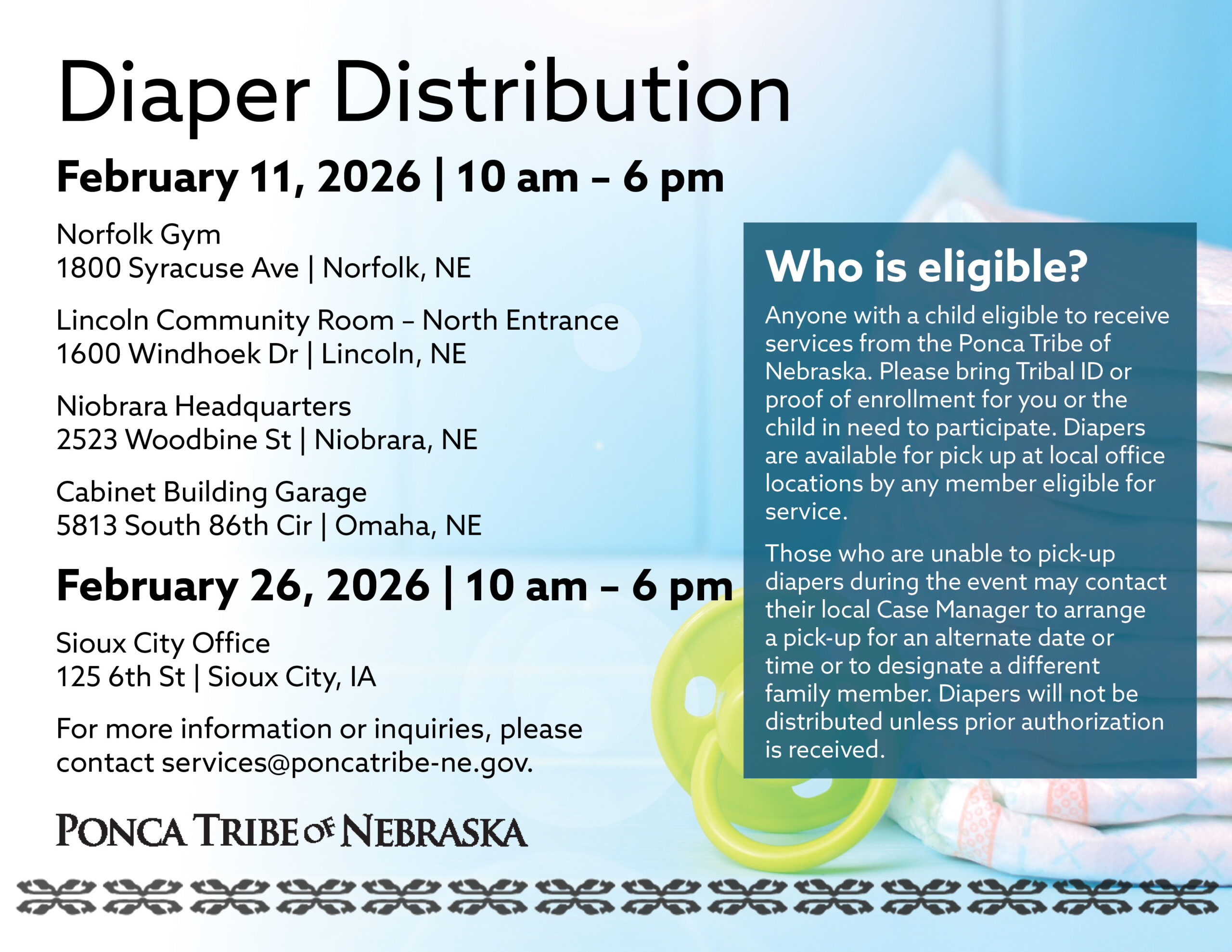 Diaper Distribution