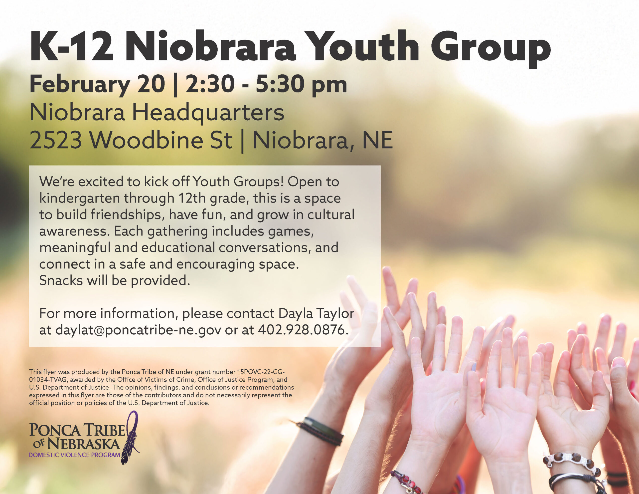 K-12 Niobrara Youth Group