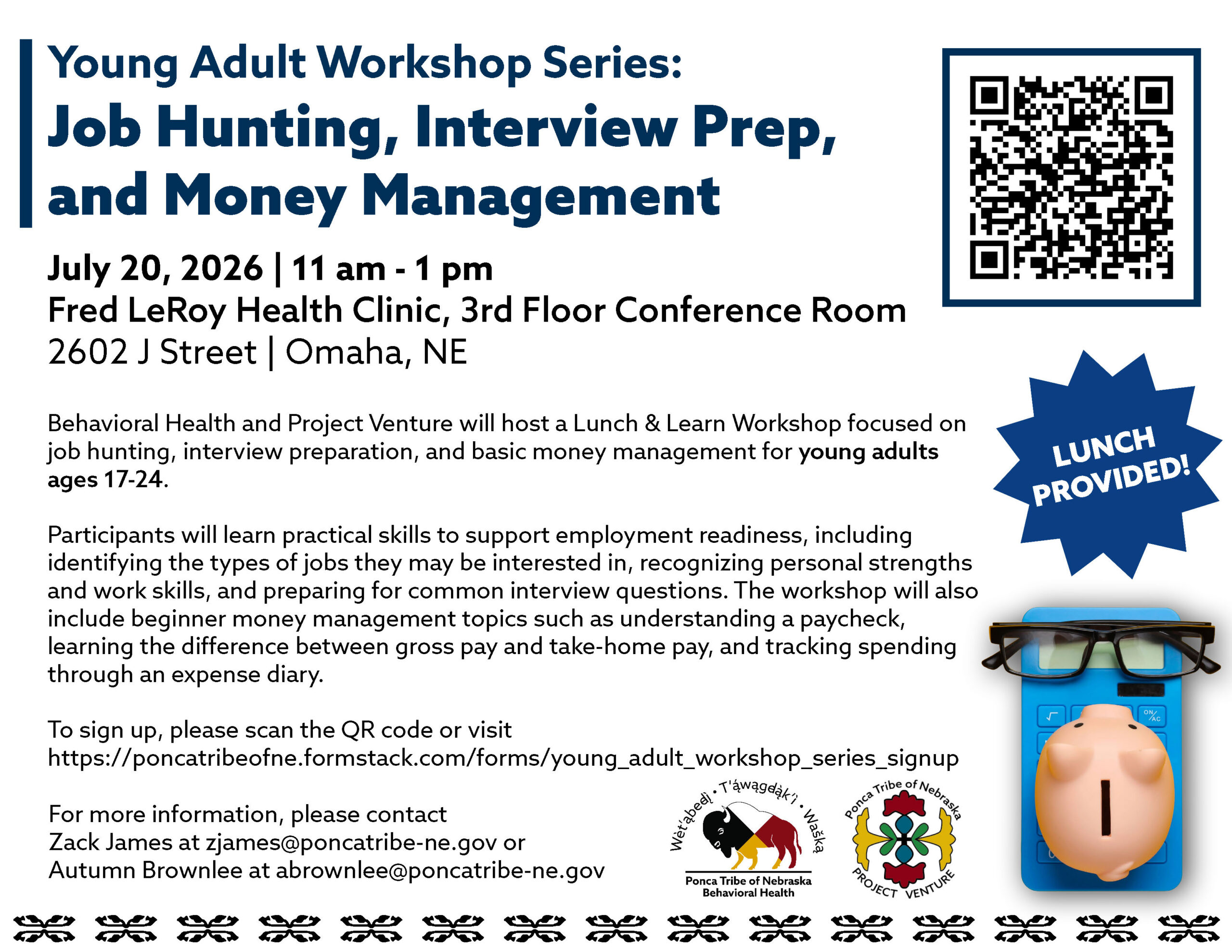 Young Adult Workshop Series: Job Hunting, Interview Prep, and Money Management