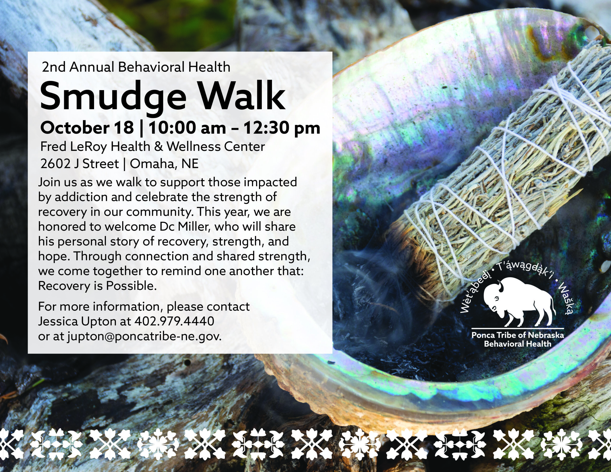 2nd Annual Behavioral Health Smudge Walk