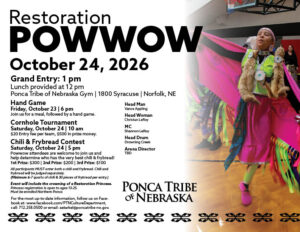 Ponca Tribe of Nebraska to hold Restoration Powwow October 24, 2026