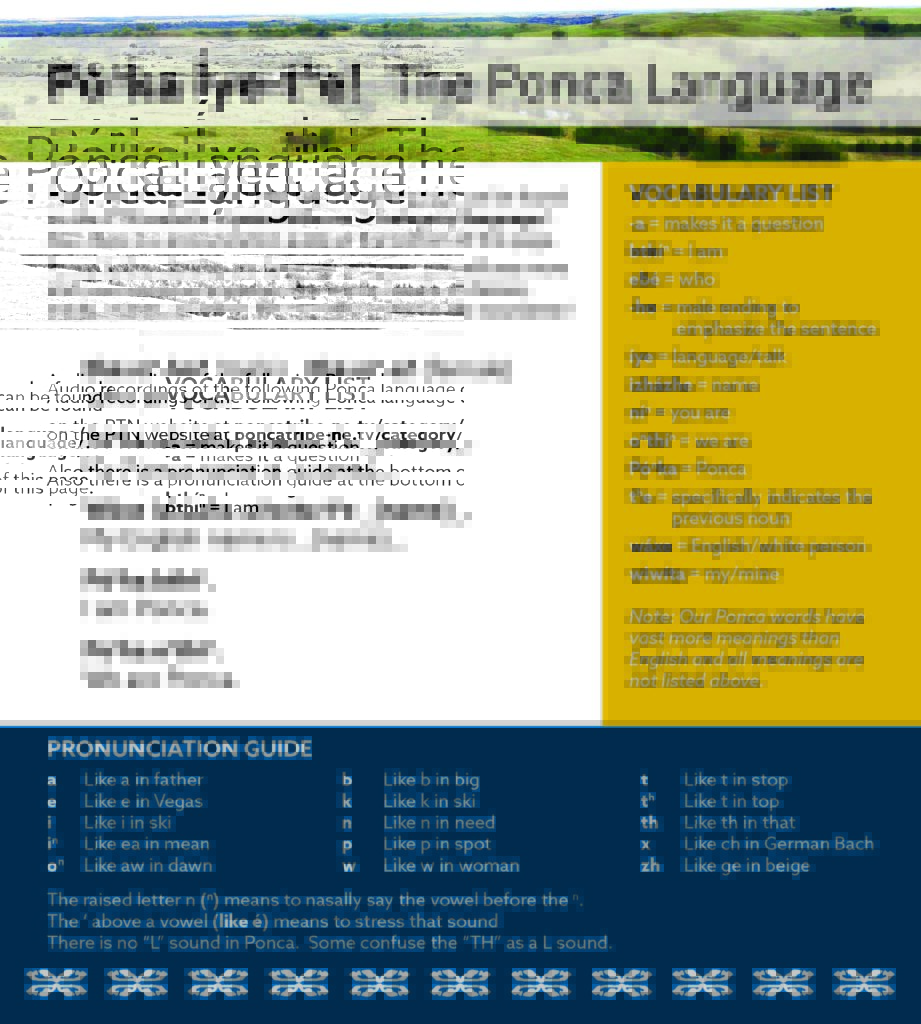 The Ponca Language